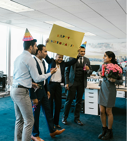 Corporate gift celebration for employees and teams